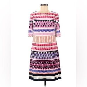 🆕 Eliza J 3/4 sleeve jersey knit graphic print dress
